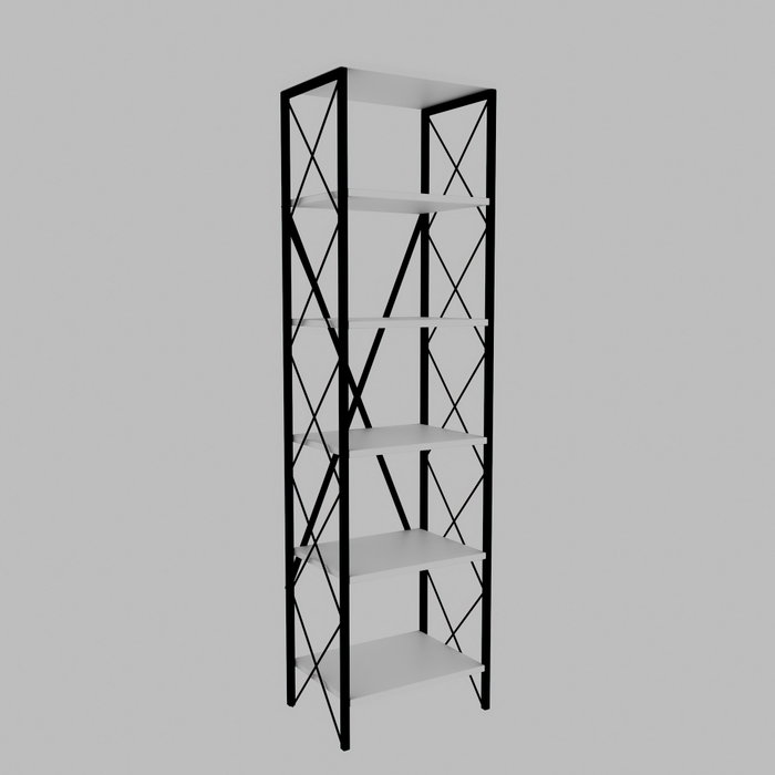 Hanah Home Suadiye - Estantería Blanco y Negro